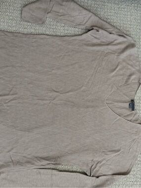Vince Neutral Taupe V-Neck Knit